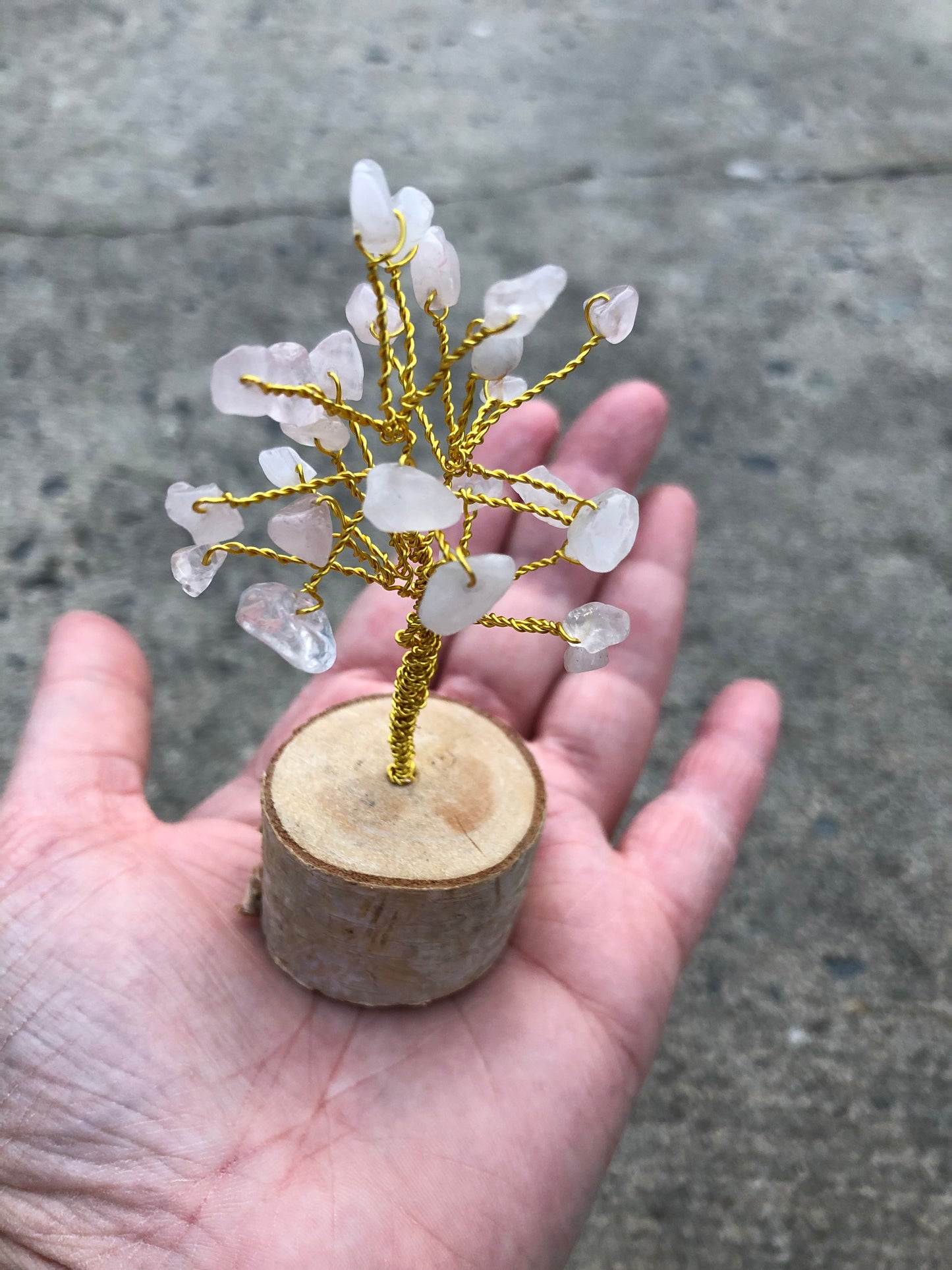 Small Rose Quartz Tree